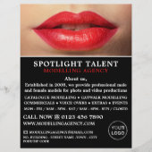 Red Lips、Modeling Agency、Model Agent Advert チラシ (正面)