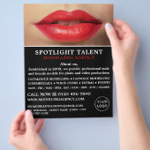 Red Lips、Modeling Agency、Model Agent Advert チラシ (手)