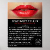 Red Lips、Modeling Agency、Model Agent Advert ポスター (正面)