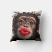 Red Lipstick on a Chimpanzee クッション (裏面)