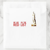 RED LIST 長方形シール (バッグ)