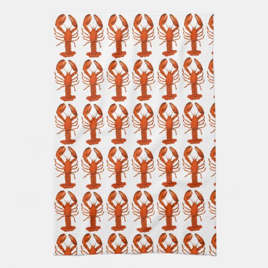 Red Lobster キッチンタオル (縦)