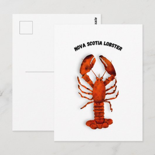 Red Lobster Postcard ポストカード (正面/裏面)