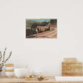 Red Lodge, MT - View of Mae West Curve ポスター (キッチン)