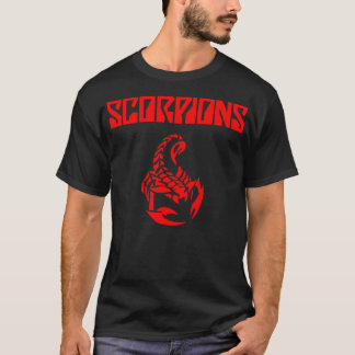 red logo best selling scorpions heavy metal music  tシャツ