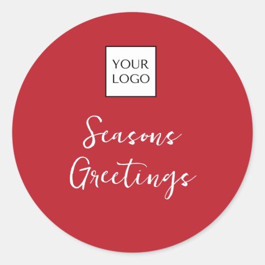 Red Logo Promotional  ラウンドシール (正面)