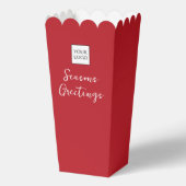 Red Logo Text Promotional Business Packaging フェイバーボックス (裏面)