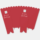 Red Logo Text Promotional Business Packaging フェイバーボックス (見開き)