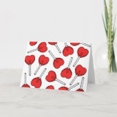 Red Lollipops, Heart Lollipops, Lollipop Pattern カード (正面)
