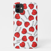 Red Lollipops, Heart Lollipops, Lollipop Pattern Case-Mate iPhoneケース (裏面)