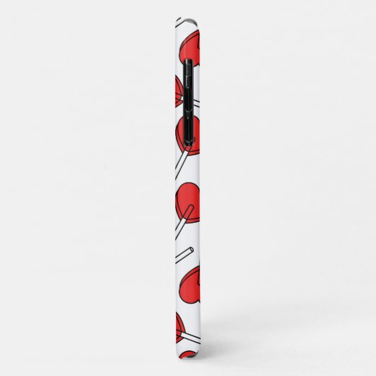 Red Lollipops, Heart Lollipops, Lollipop Pattern Case-Mate iPhoneケース (裏面/左)
