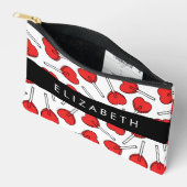 Red Lollipops, Heart Lollipops, Lolly, Your Name アクセサリーポーチ (見開き)