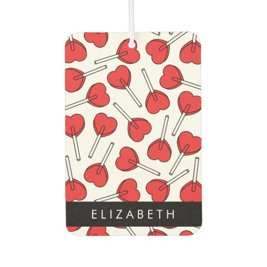 Red Lollipops, Heart Lollipops, Lolly, Your Name カーエアーフレッシュナー (正面)