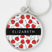 Red Lollipops, Heart Lollipops, Lolly, Your Name キーホルダー (正面)