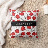 Red Lollipops, Heart Lollipops, Lolly, Your Name クッション (ブランケット)