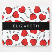 Red Lollipops, Heart Lollipops, Lolly, Your Name マウスパッド (正面)