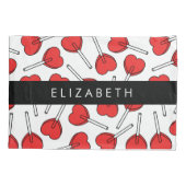 Red Lollipops, Heart Lollipops, Lolly, Your Name 枕カバー (裏面)