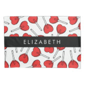 Red Lollipops, Heart Lollipops, Lolly, Your Name 枕カバー (正面)