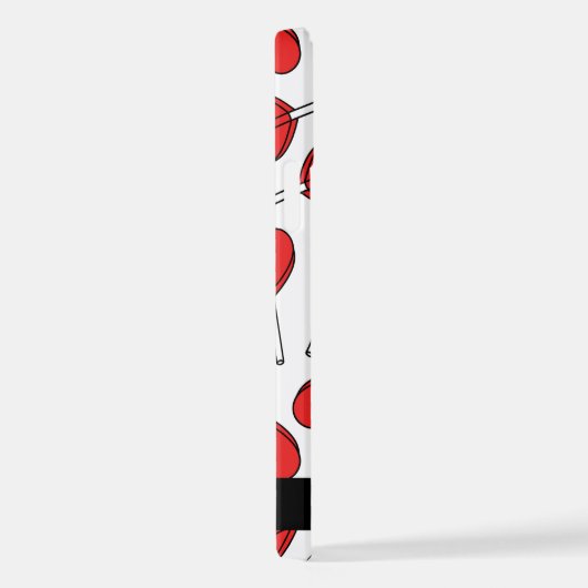 Red Lollipops, Heart Lollipops, Lolly, Your Name iPhoneケース (右側面)