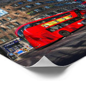 Red London Bus ポスター (角)