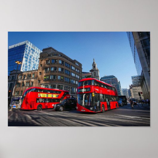 Red London Bus ポスター (正面)
