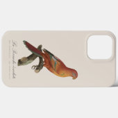 Red Lory or Eos Bornea, Trichoglossus borneus Case-Mate iPhoneケース (裏面 (横))