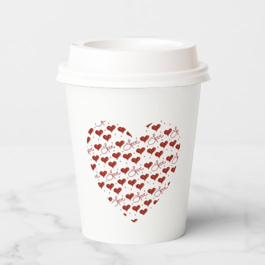Red Love Cup 紙コップ (裏面)