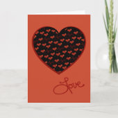 Red Love Heart Card カード (正面)