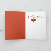 Red Love Heart Card カード (内部)