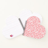 Red Love Hearts – バレンタインコレクション ノートブック (内部)