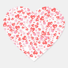 Red Love Hearts – バレンタインコレクション ハートシール