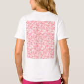 Red Love Hearts – バレンタインコレクション Tシャツ (裏面)