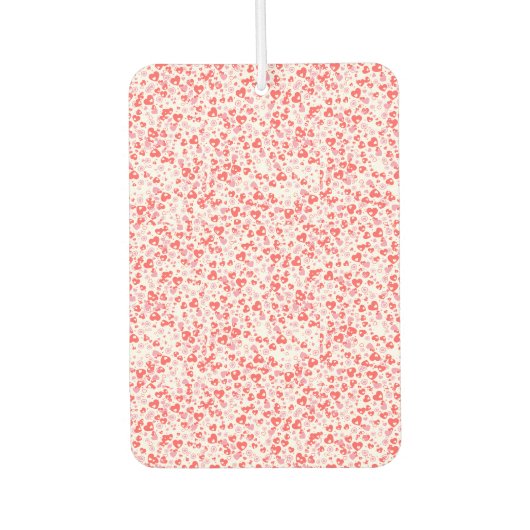 Red Love Hearts – Valentine Collection カーエアーフレッシュナー (正面)