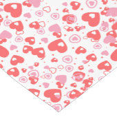 Red Love Hearts – Valentine Collection ショートテーブルランナー (コーナー)