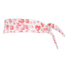 Red Love Hearts – Valentine Collection タイヘッドバンド