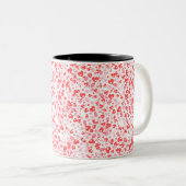 Red Love Hearts – Valentine Collection ツートーンマグカップ (正面右)