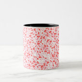 Red Love Hearts – Valentine Collection ツートーンマグカップ (中央)