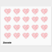Red Love Hearts – Valentine Collection ハートシール (シート)
