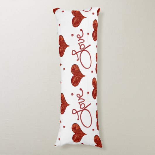 Red Love Pillow ボディピロー (正面縦)