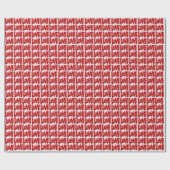 Red LOVE print Valentines Day Love Wrapping Paper ラッピングペーパー (フラット)