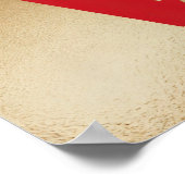 Red LOVE Squareポスター ポスター (角)