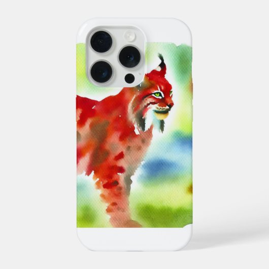 Red Lynx 041024AREF129 - Watercolor iPhoneケース (裏面)