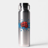 RED MAGA 28 FIST PUNCHES THROUGH WOKE ウォーターボトル (正面)