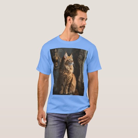Red Maine Coon dreamy Tシャツ (正面フル)