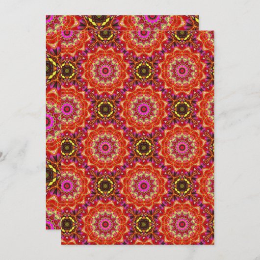Red MANDALA 招待状 (正面/裏面)