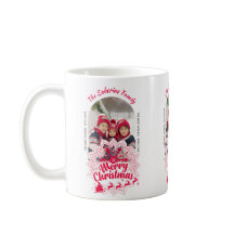 Red Mandala Snowflake & Santa Sleigh Christmas