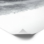 Red Maple Ink Zen Minimalist Wall Art ポスター (コーナー)