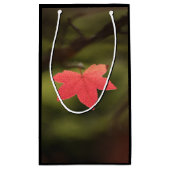 Red Maple Leaf自然写真 スモールペーパーバッグ (裏面)