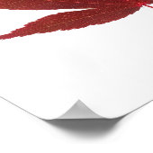 Red Maple Leaf ポスター (角)