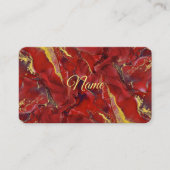 Red Marble Business Card 名刺 (正面)